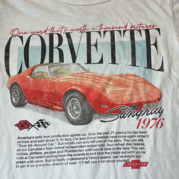 Hybrid Apparel Men's SM Official GM 1976 Corvette Stingray Graphic T-shirt - Picture 2 of 3